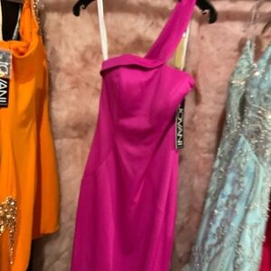 Pink interview Jovani gown